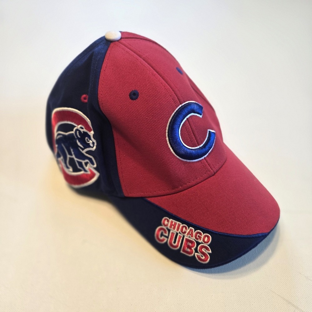 Chicago‎ Cubs Baseball Hat with Cubbie Logo and Adjustable Strap One Size